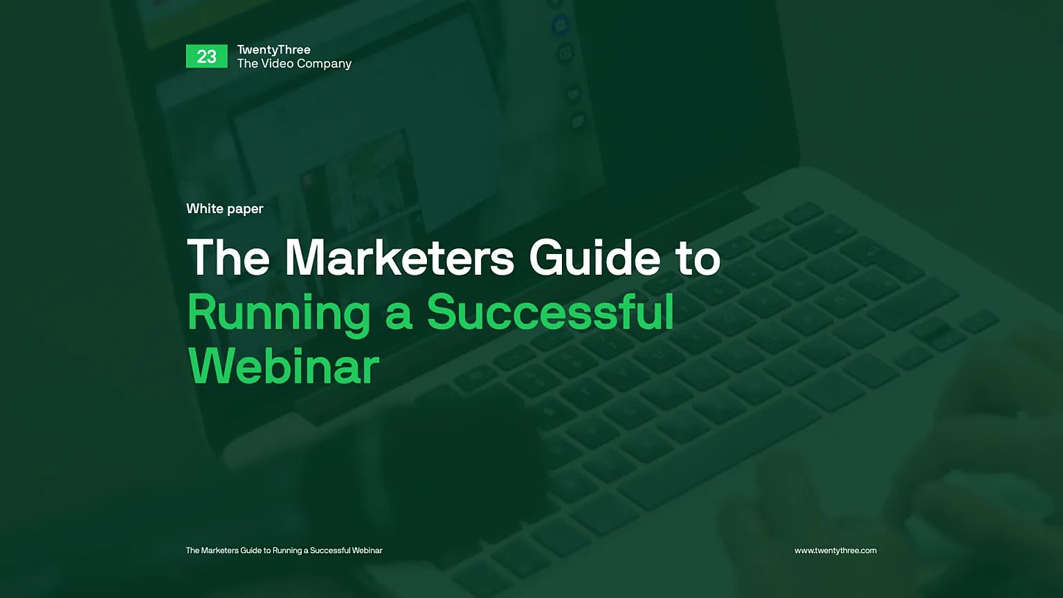 The Markets Guide To Running a Successful Webinar