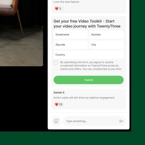 Register action card