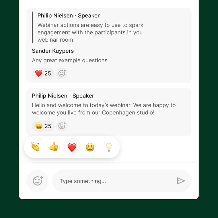 Feature Chat reactions